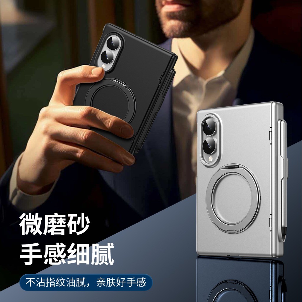 Phone Ring Holder - 360 ° 回転リングホルダー付き前面強化ガラスフィルム Magsafe対応磁気式スマホケース Samsung Galaxy