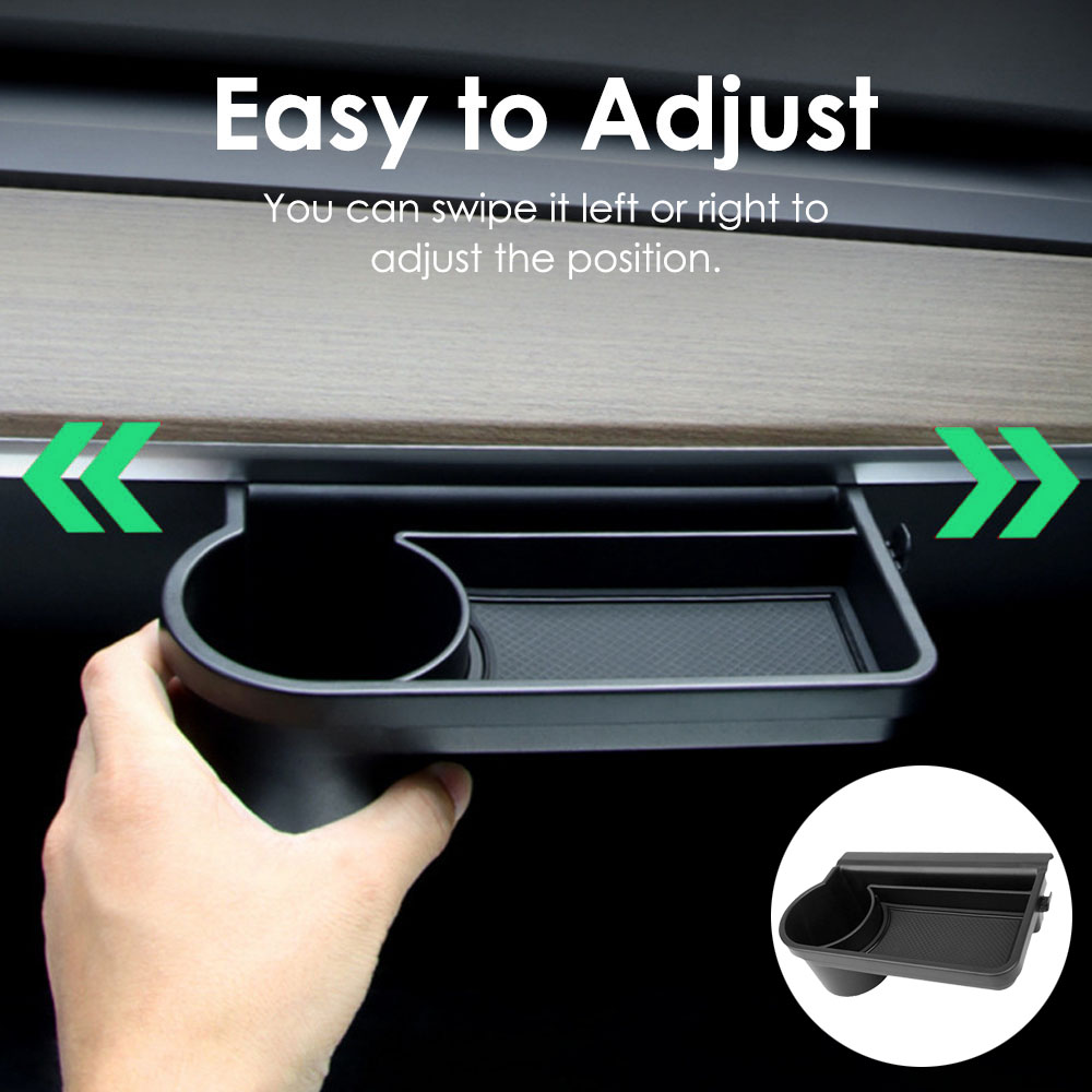Phone Accessories Hanger - テスラモデル3およびY用の収納ボックス、自動車用グローブラック、収納ボックス、棚、携帯電話、ウォーターカップホルダー、フック、腹筋素材