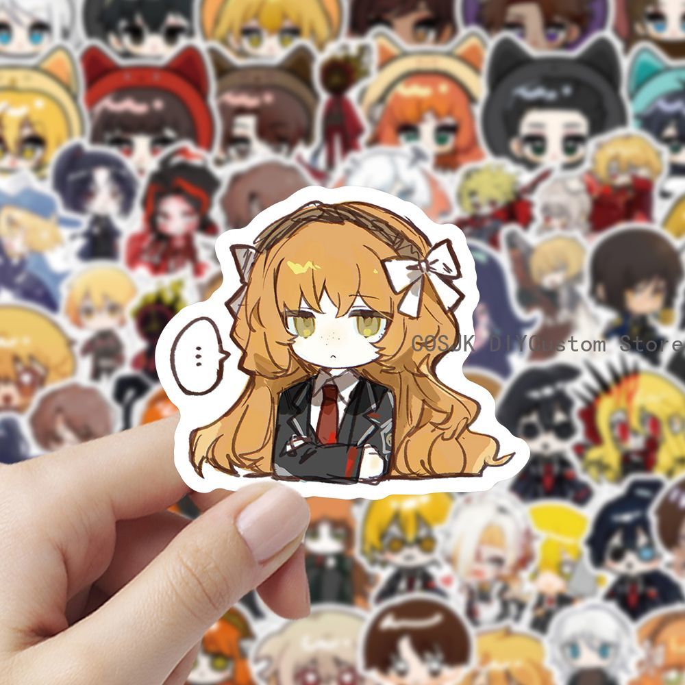 Phone Accessories Company In China - 60 個ゲームリムバスカンパニーロール Q バージョンアニメステッカー装飾ラップトップ電話スーツケースノートブックラベル文具ステッカー