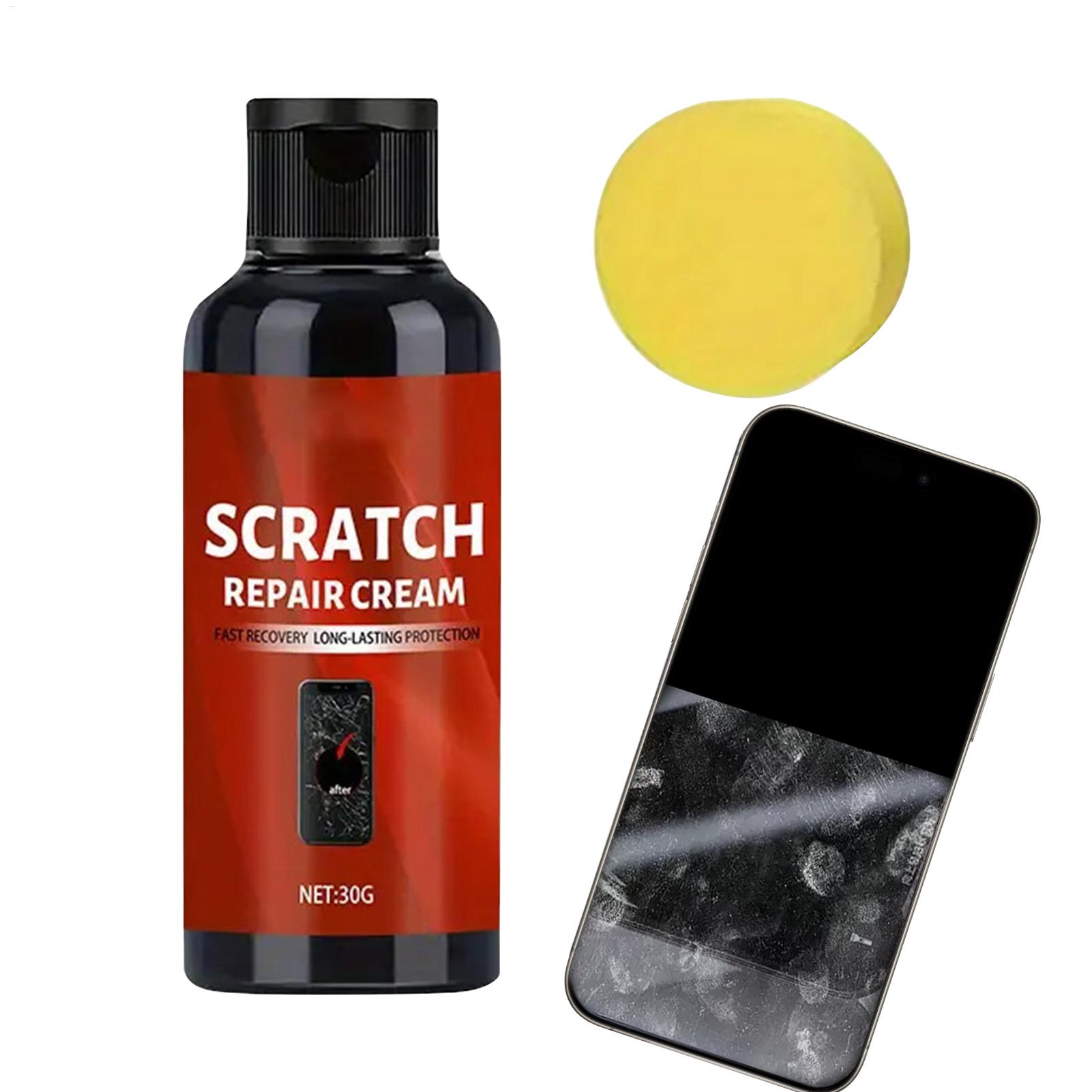 Phone Accessories Repair - 30g ガラス傷消しクリーム クイックフィックス ポリッシュキット 電話画面 ノートパソコン