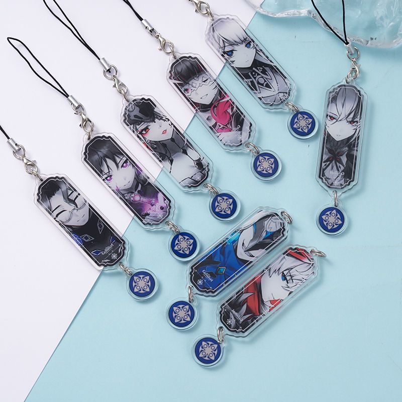 Phone Accessories Charms - 8 個アニメキーホルダー原神インパクトファトゥイピエロザドクターイルドットーレ電話チャームアクセサリーペンダントキーリングバッグジュエリーギフト