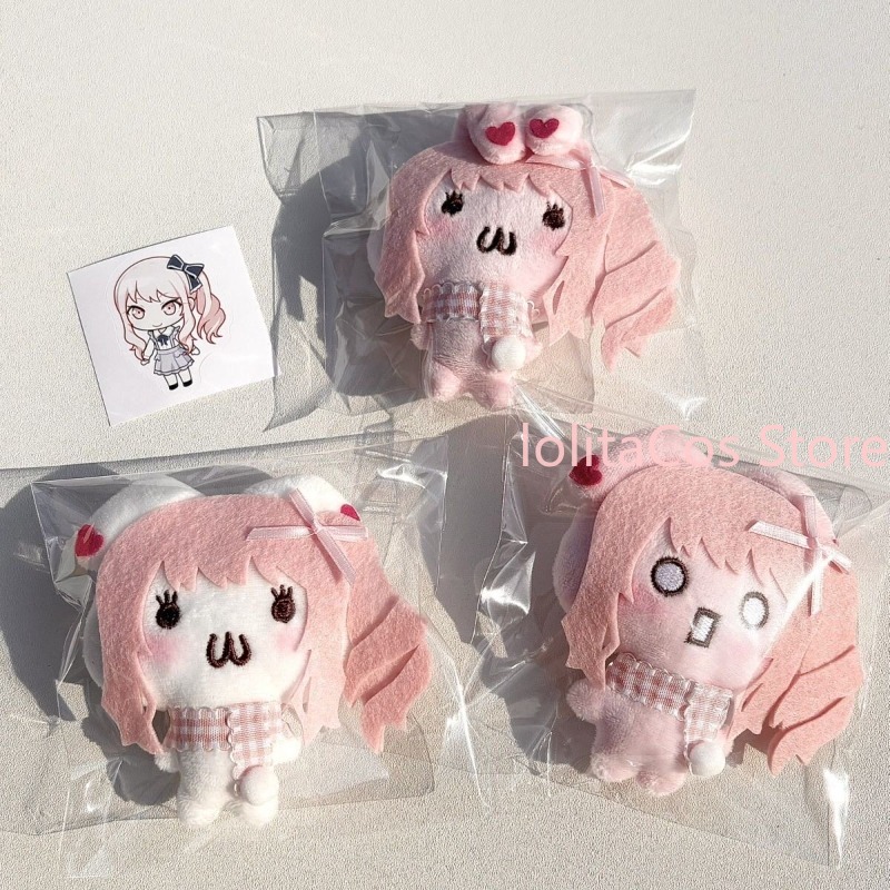Phone Accessories Charms - アニメ PJSK プロジェクトセカイ水木咲愛かわいいバニーぬいぐるみキーホルダーペンダントバッグチャーム手作りぬいぐるみおもちゃピンク女の子の誕生日プレゼント