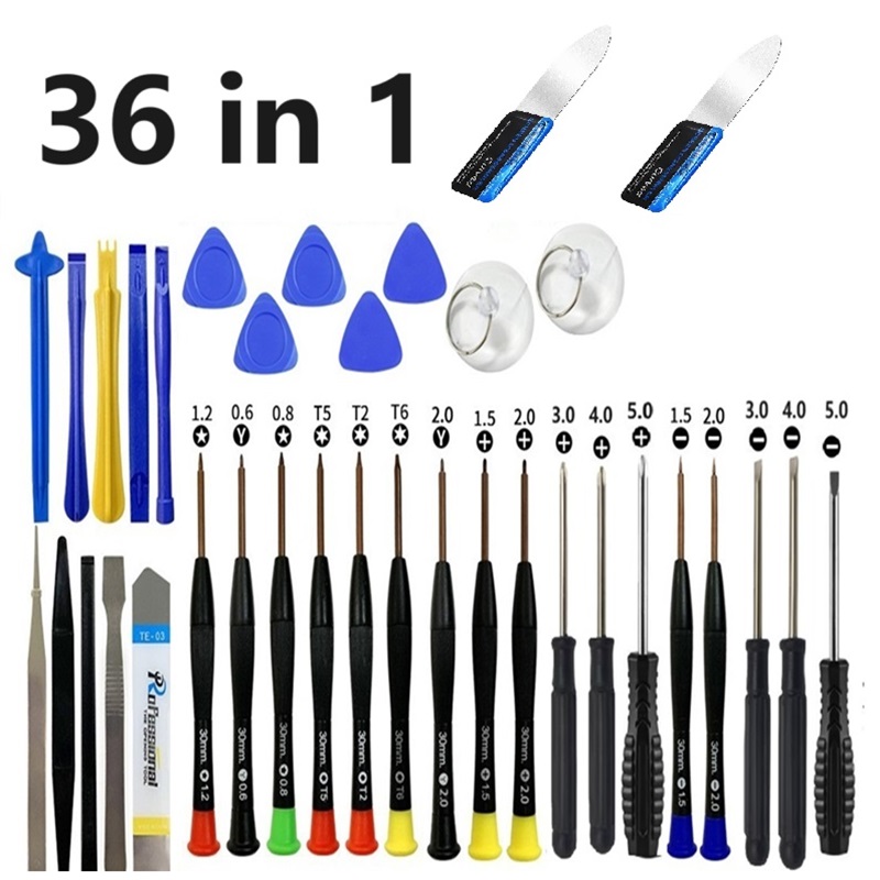Phone Accessories Kit - 36/17 IN 1 携帯電話分解修復ツールこじ開けドライバーセット iPhone ラップトップコンピュータ用こじ開け修復ツール