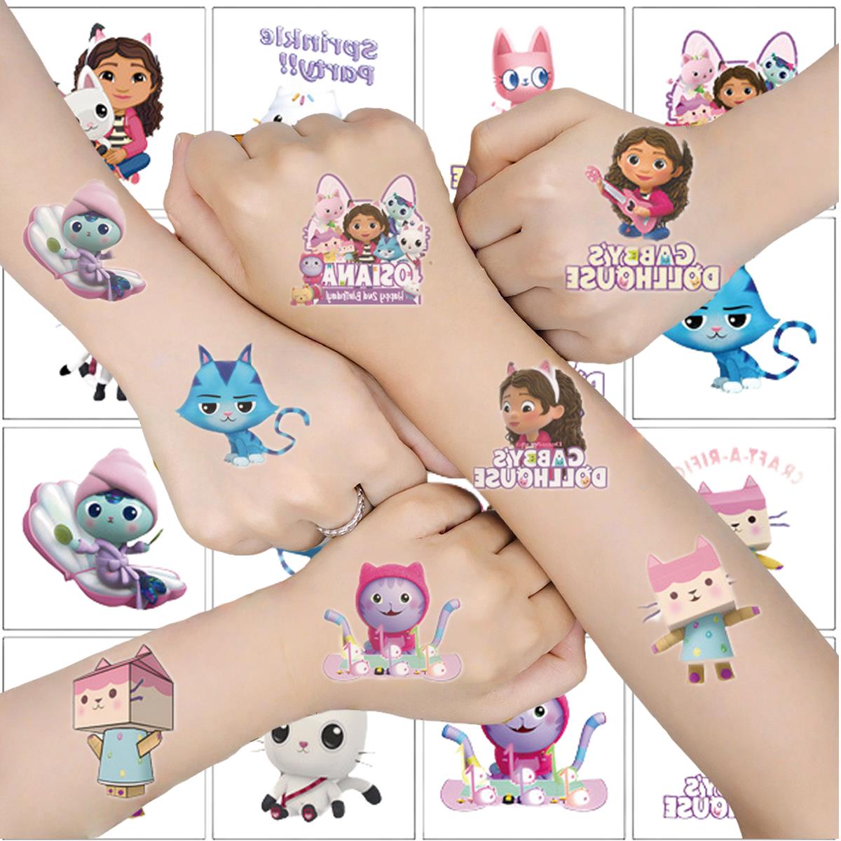 Phone Accessories For 11 Year Old Girl - 漫画 20 個かわいいギャビードールハウス猫タトゥーステッカーかわいいアニメ子供防水タトゥーステッカーパックキッズガールギフトおもちゃ