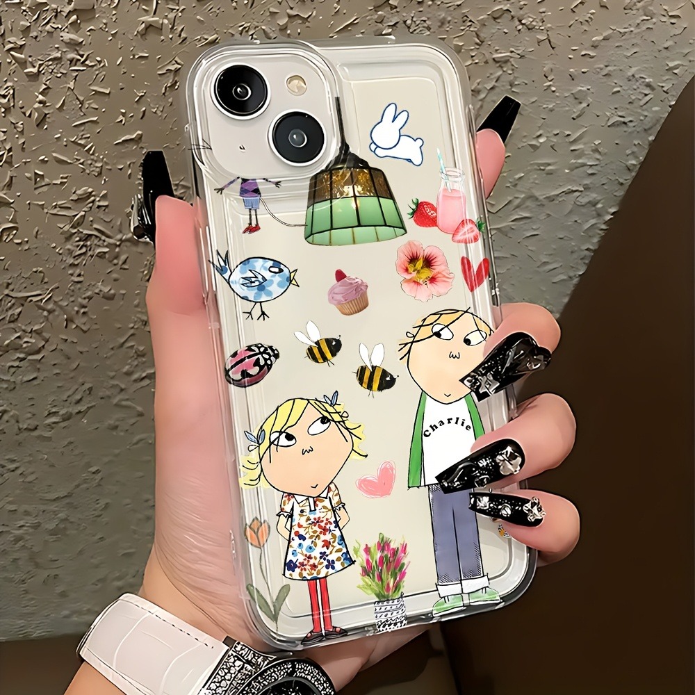 愛らしいチャーリーとローラのスマホケース iPhone 17 - Xo Phone Accessories のレビューと価格