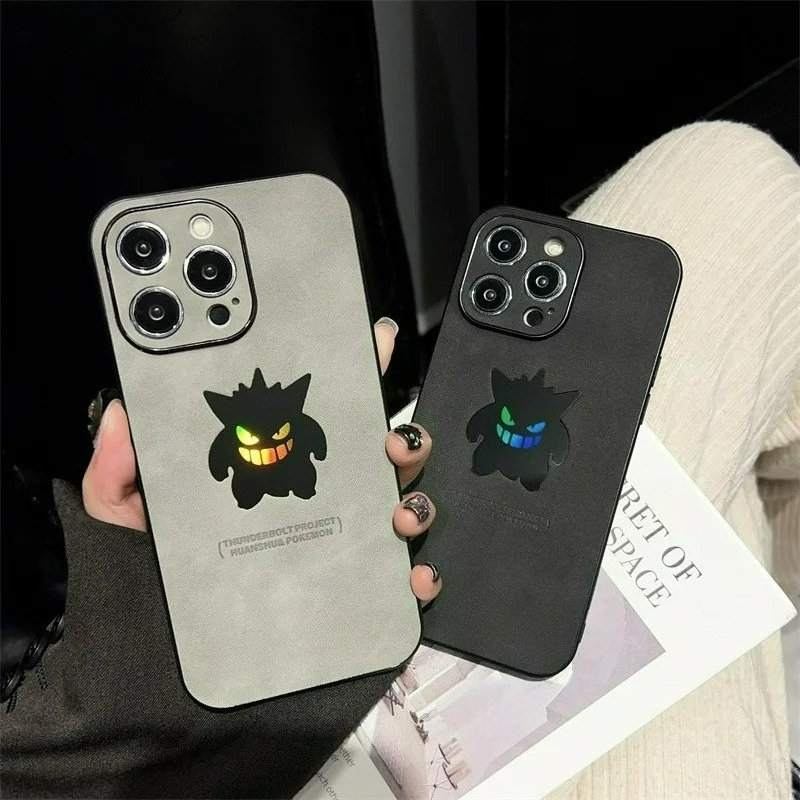 漫画アニメゲンガー革風レーザー加工スマホケース iPhone - Xo Phone Accessories のレビューと価格