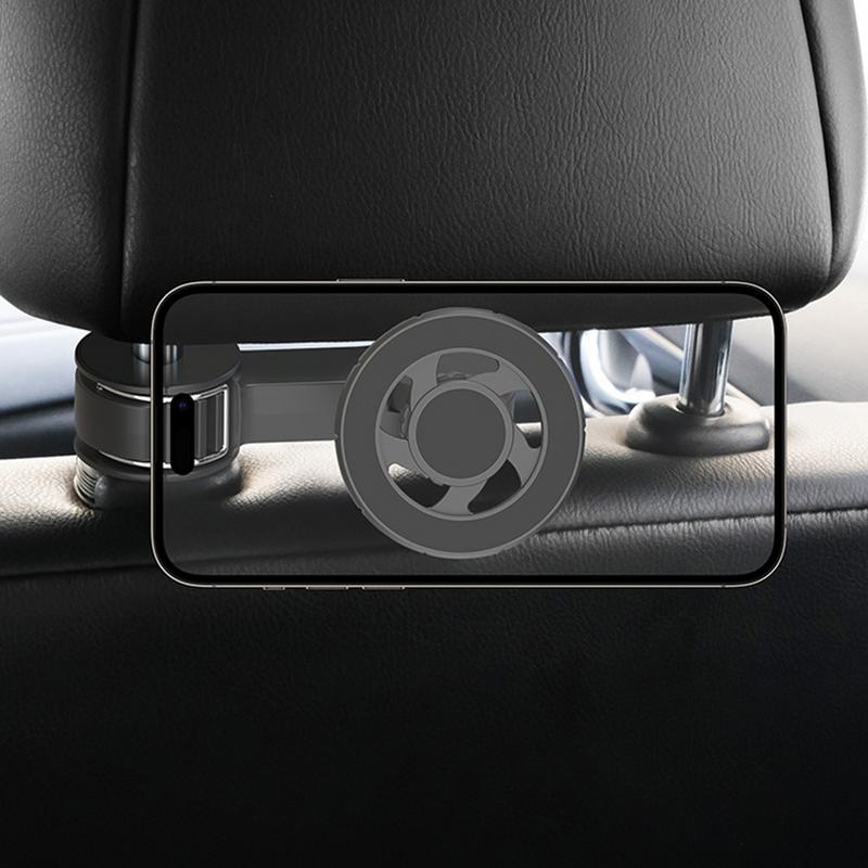 説明への参照 後部座席用カーフォンマウント、調整可能な磁気フ - Phone Accessories Hanger のレビューと価格