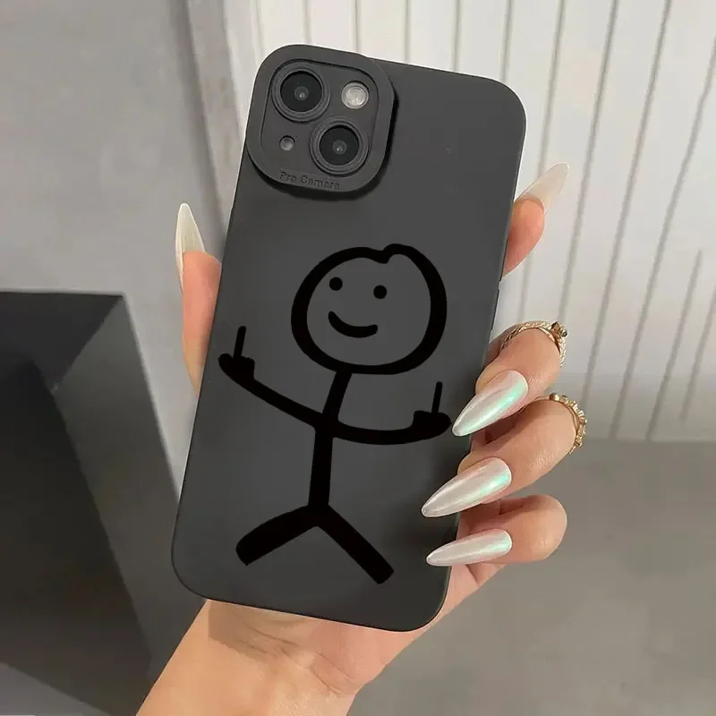 かわいい漫画マッチマン柄マットシリコン製スマホケース iPh - Xo Phone Accessories のレビューと価格