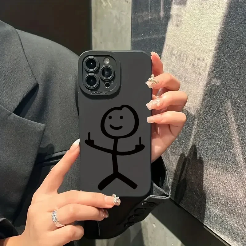 かわいい漫画マッチマン柄マットシリコン製スマホケース iPh - Xo Phone Accessories のレビューと価格