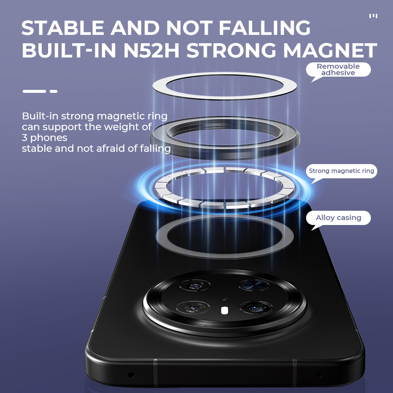 MagSafe対応 強力磁気リング式スマホホルダー 粘着マグ - Phone Ring Holder のレビューと価格