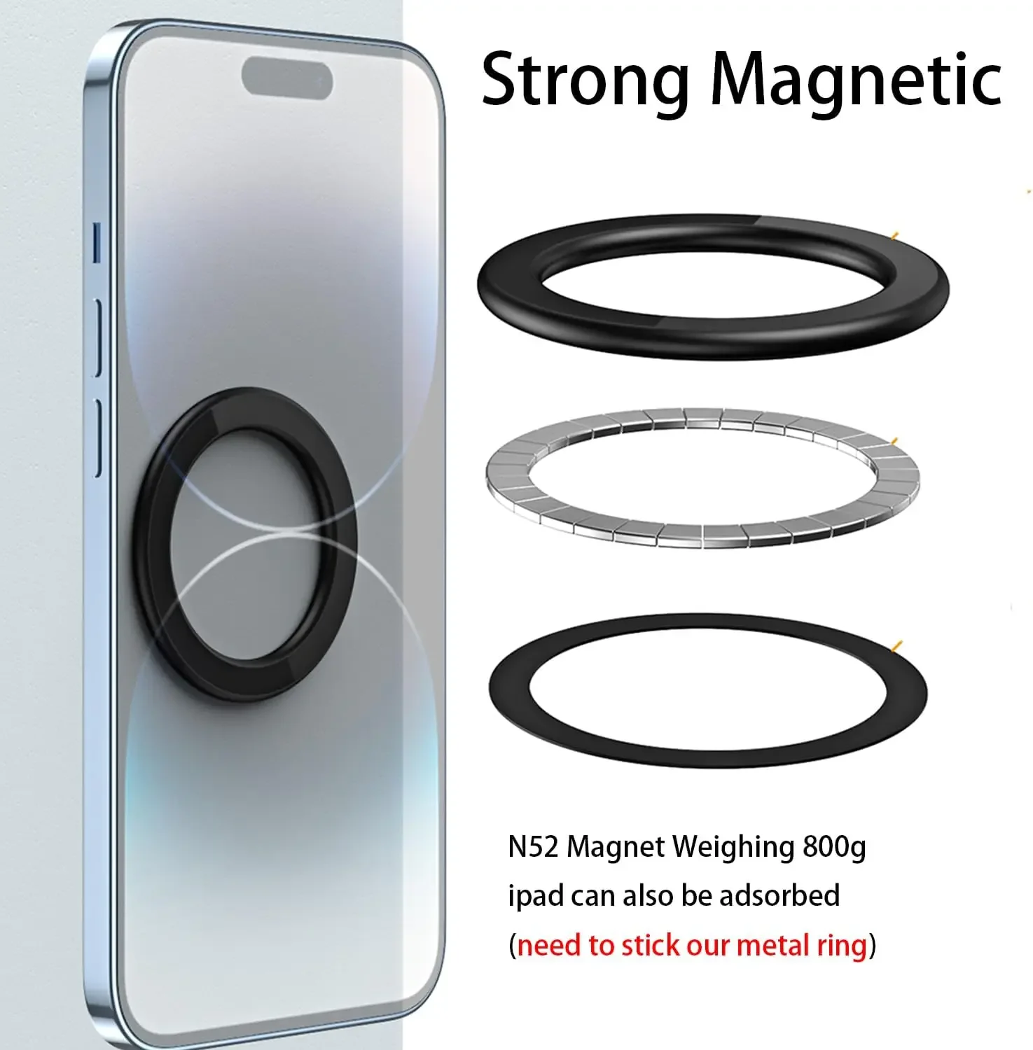MagSafe対応 磁気リングホルダー 強力マグネット 携帯 - Phone Ring Holder のレビューと価格