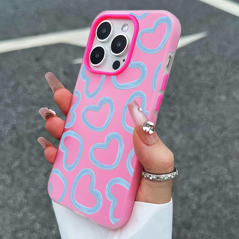 かわいい油絵風ハート柄のiPhoneケース（iPhone 1 - Xo Phone Accessories のレビューと価格