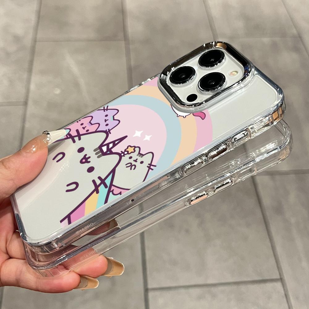 漫画プシーン猫マット透明クリア耐衝撃スマホケース iPhon - Xo Phone Accessories のレビューと価格