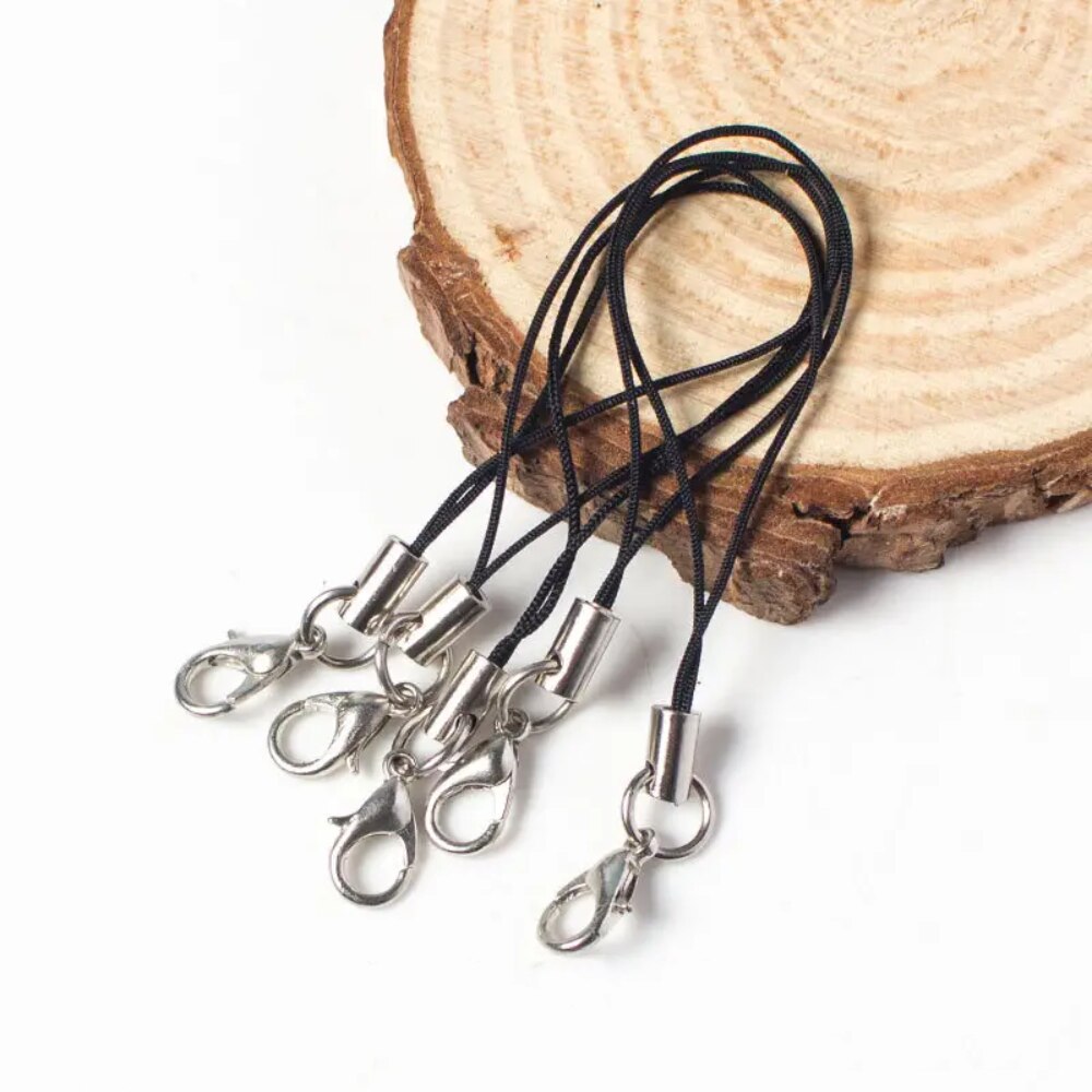 100 個ポリエステルストラップシングルリングロブスタークラ - Phone Accessories Hanger のレビューと価格