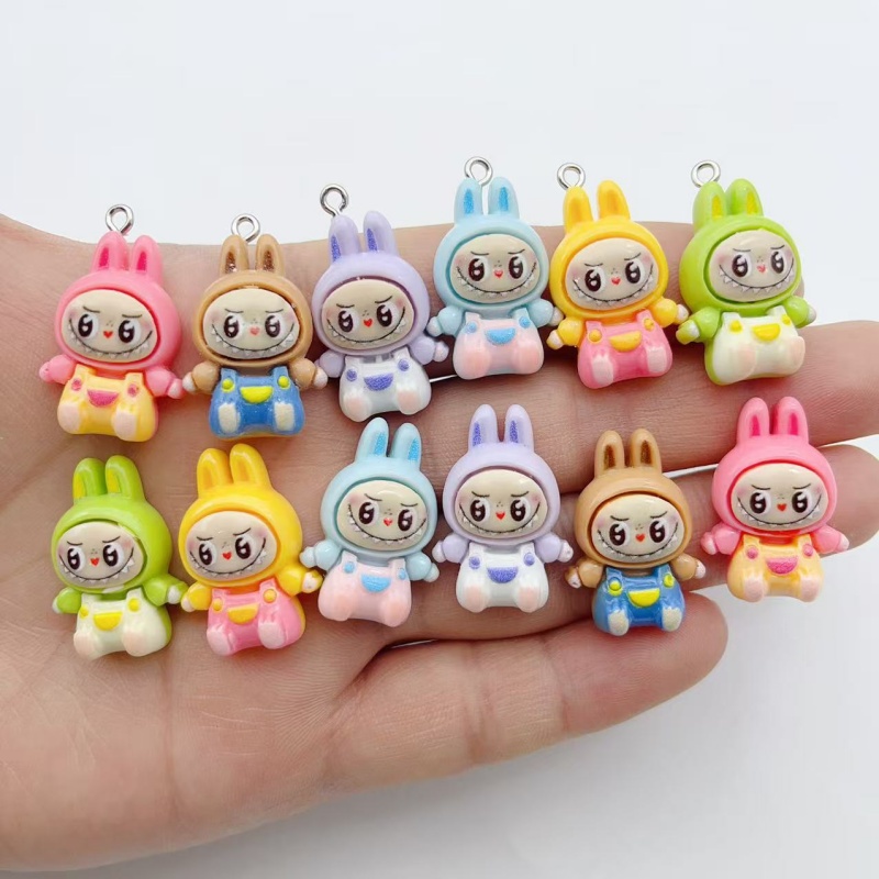 10 個かわいいウサギイチゴハウス樹脂チャーム素敵な漫画の動 - Phone Accessories Charms のレビューと価格