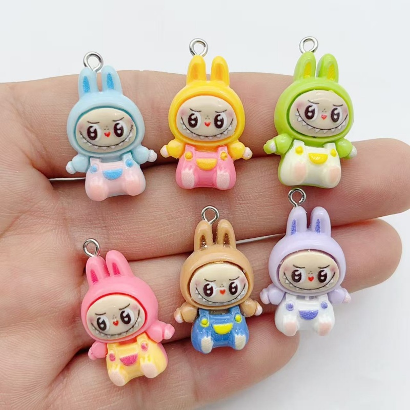 10 個かわいいウサギイチゴハウス樹脂チャーム素敵な漫画の動 - Phone Accessories Charms のレビューと価格