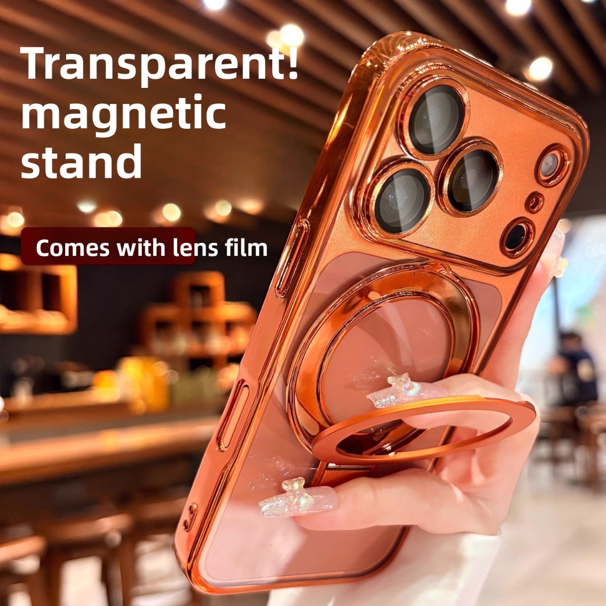 MagSafe対応 マグネット式スマホケース iPhone  - Phone Ring Holder のレビューと価格