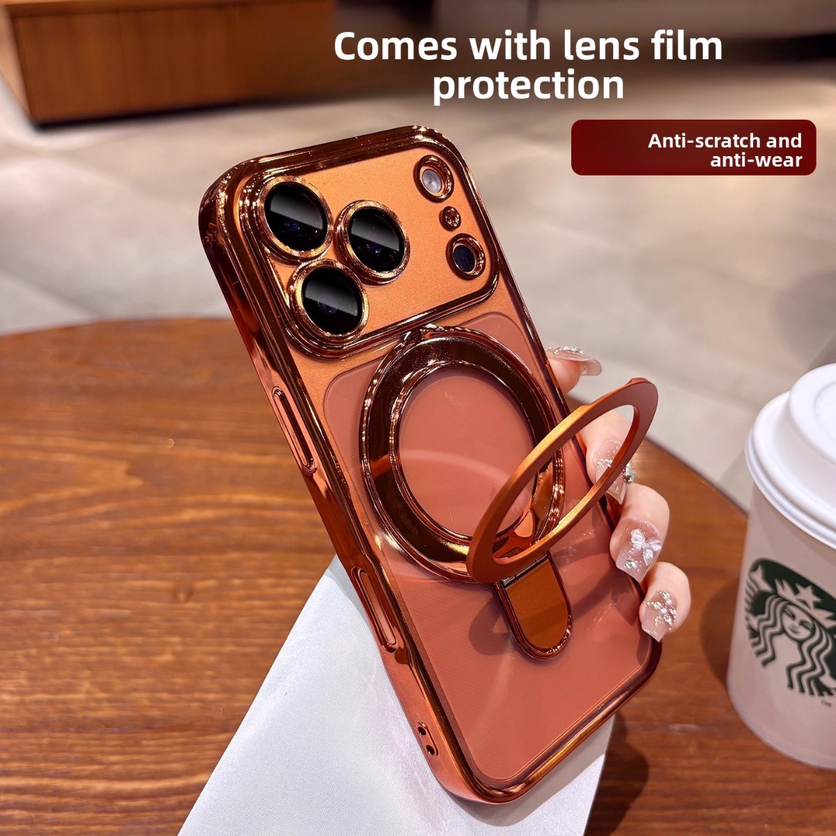 MagSafe対応 マグネット式スマホケース iPhone  - Phone Ring Holder のレビューと価格