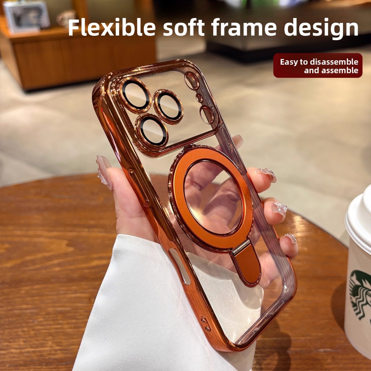 MagSafe対応 マグネット式スマホケース iPhone  - Phone Ring Holder のレビューと価格