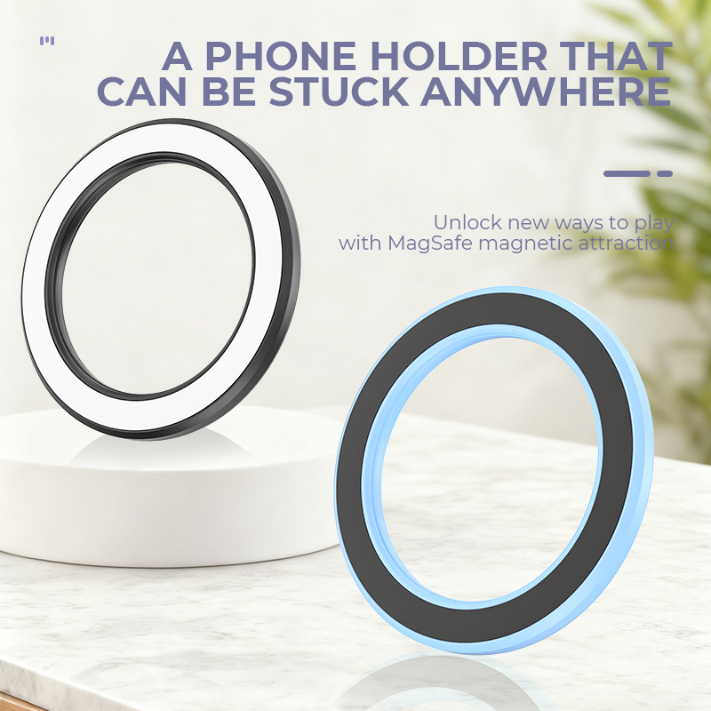MagSafe対応 強力マグネットリング式スマホホルダー 粘 - Phone Ring Holder のレビューと価格