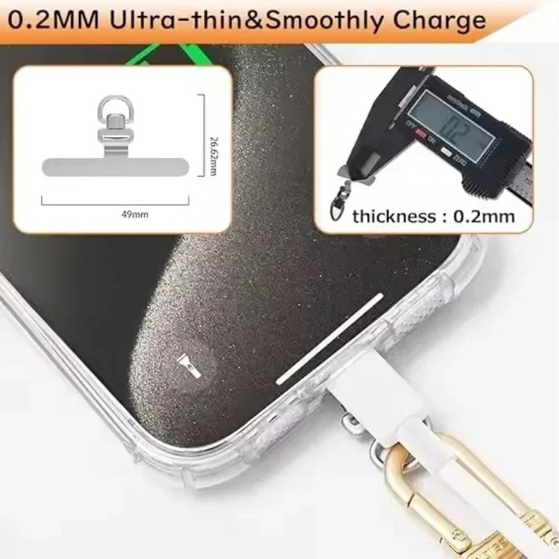 360度回転式スマホランヤードクリップ、金属製ステンレス鋼テ - Phone Ring Holder のレビューと価格