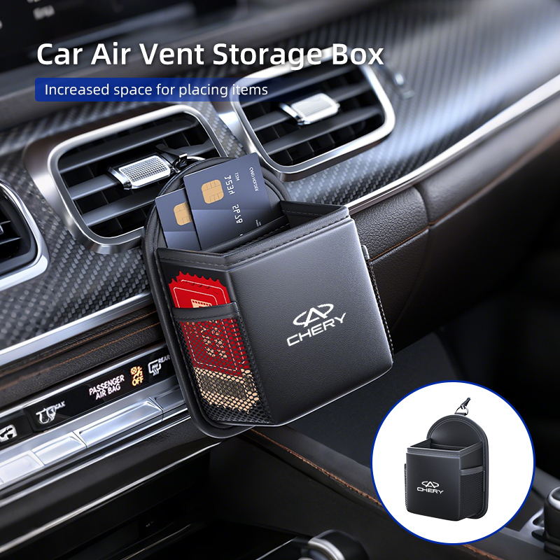 車載エアコン吹き出し口収納ボックス ユニバーサルレザー携帯電 - Qq Phone Accessories のレビューと価格