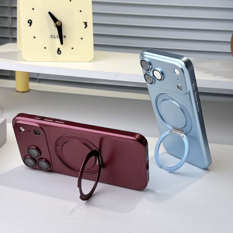 360 °   回転式金属製車載ホルダーリング付きマグセーフ - Phone Ring Holder のレビューと価格