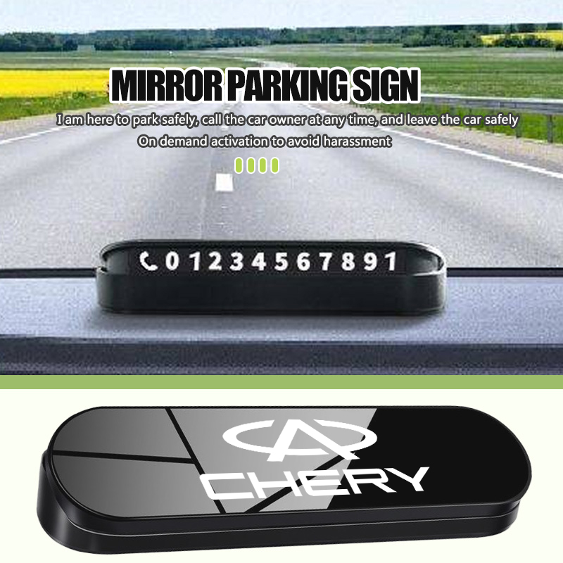チェリー簡易車用一時駐車カード電話番号ホルダー、自動車内装ア - Qq Phone Accessories のレビューと価格