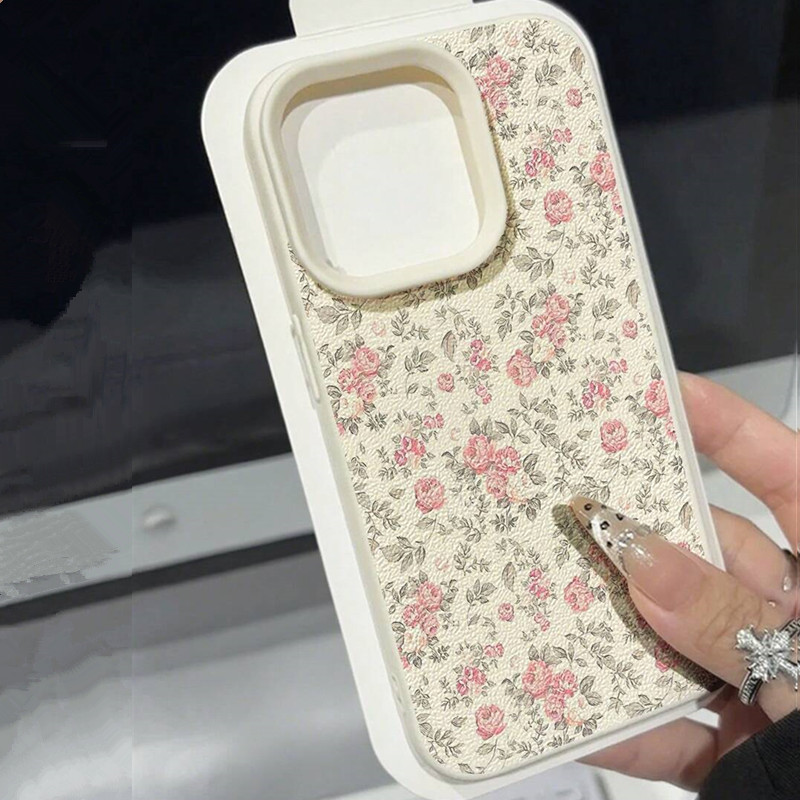 愛らしい女の子の花柄ホワイトクラシックソフトフォンケース i - Xo Phone Accessories のレビューと価格